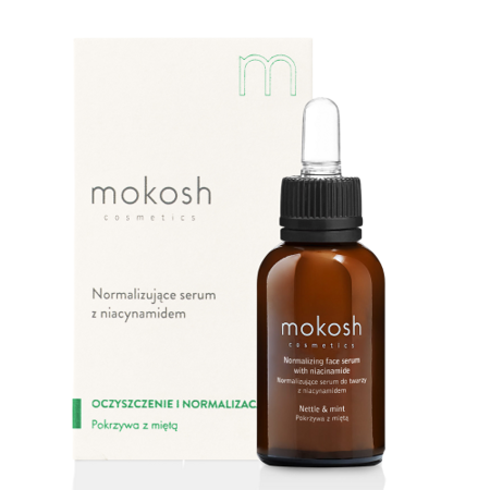 MOKOSH Normalizujące serum z nacynamidem pokrzywa z miętą, 30ml (data ważności 12.11.2024)