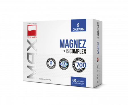 Magnez + B Complex, 60 tabletek powlekanych 