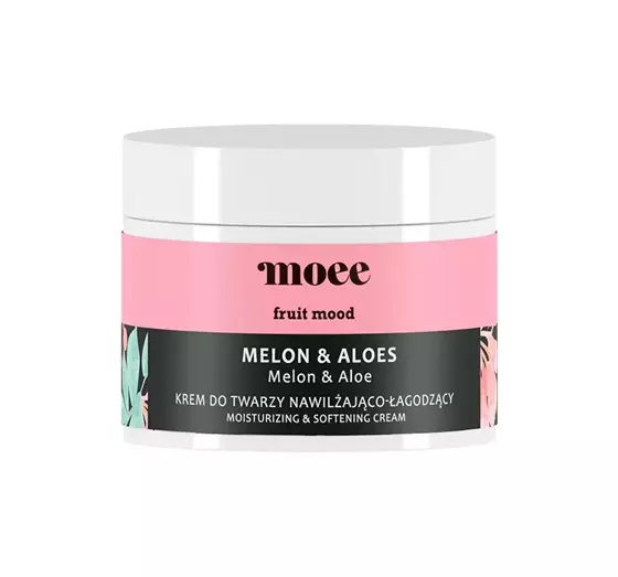 Moee Fruit Mood Melon & Aloes Krem Do Twarzy Nawilżająco-Łagodzący, 50ml