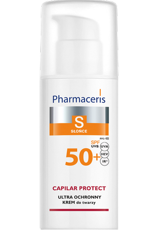 PHARMACERIS S CAPILAR & SUN PROTECT KREM OCHRONNY dla skóry naczynkowej i z trądzikiem różowatym, SPF 50+, 50 ml