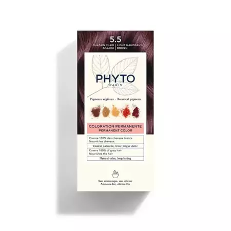 PHYTO HAIR COLOR Jasny mahoniowy brąz 5.5 