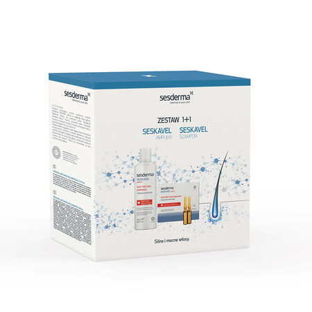 SESDERMA ZESTAW SESKAVEL Szampon + Ampułki (200ml+12amp.)