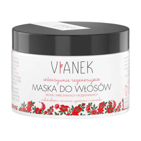 VIANEK Intensywnie regenerująca maska do włosów blond, farbowanych, rozjaśnianych, 150ml (Data ważności 31.10.2024)