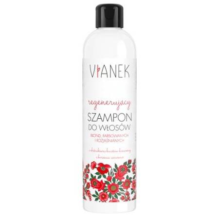 VIANEK Regenerujący szampon do włosów blond, farbowanych, rozjaśnianych, 300ml  (Data ważności 31.10.2024)