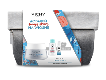 VICHY LIFTACTIV SUPREME Krem na dzień dla skóry normalnej i mieszanej, 50 ml + Miniprodukty