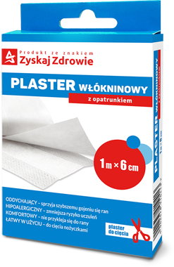 Zyskaj Zdrowie Plaster włókninowy z opatrunkiem 1 m x 6 cm, 1 sztuka